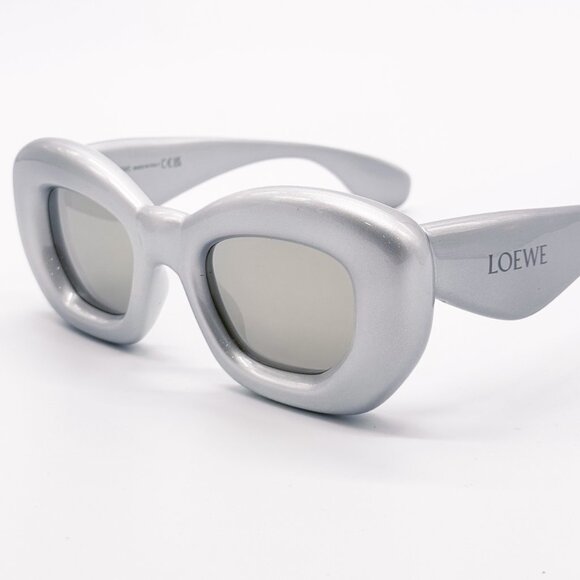 NEW LOEWE LW40117I 20C SILVER UNISEX SUNGLASSES LOEWE main image 9